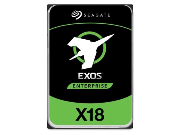 Seagate Exos X18 ST12000NM001J - Hårddisk - krypterad - 12 TB - intern - SATA 6Gb/s - 7200 rpm - buffert: 256 MB - Självkrypterande enhet (SED)
