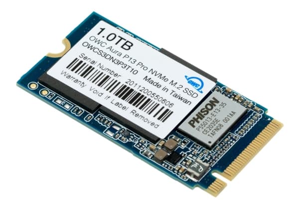 OWC Aura P13 Pro - SSD - kryptert - 1 TB - intern - M.2 2242 - PCIe 3.1 x4 (NVMe) - TCG Opal Encryption