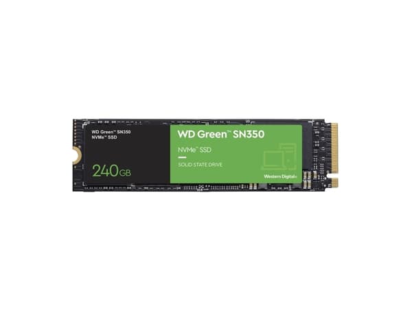 WD Green SN350 NVMe SSD WDS240G2G0C - SSD - 240 GB - intern - M.2 2280 - PCIe 3.0 x4 (NVMe)