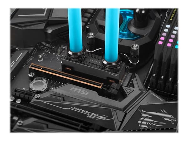 CORSAIR MP600 PRO XT - Hydro X Edition - SSD - kryptert - 4 TB - intern - M.2 2280 - PCIe 4.0 x4 (NVMe) - 256-bit AES - svart