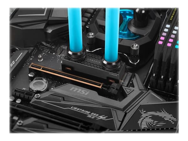 CORSAIR MP600 PRO XT - Hydro X Edition - SSD - krypterat - 2 TB - inbyggd - M.2 2280 - PCIe 4.0 x4 (NVMe) - 256 bitars AES - svart