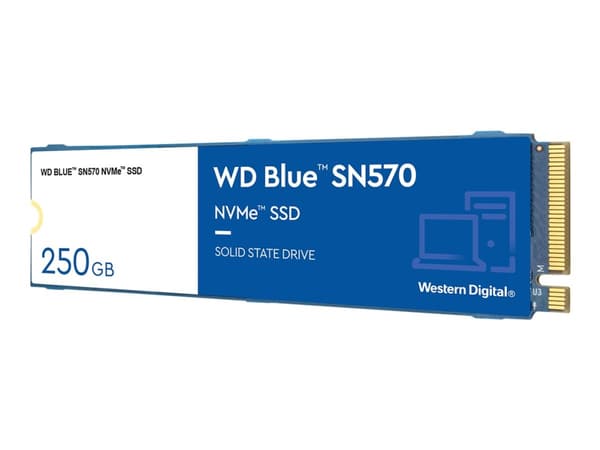 WD Blue SN570 NVMe SSD WDS250G3B0C - SSD - 250 GB - inbyggd - M.2 2280 - PCIe 3.0 x4 (NVMe)
