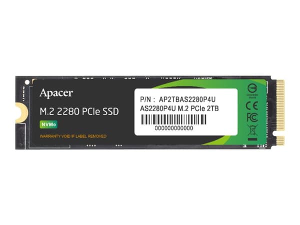 Apacer AS2280P4U - SSD - 256 GB - sisäinen - M.2 2280 - PCIe 3.0 x4 (NVMe)