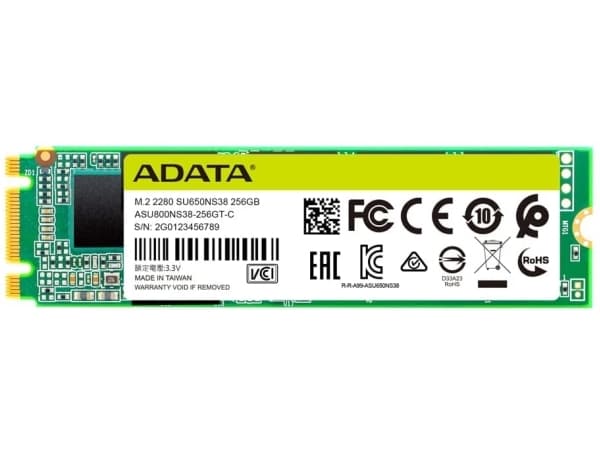 ADATA Ultimate SU650 - SSD - 256 GB - inbyggd - M.2 2280 - SATA 6Gb/s