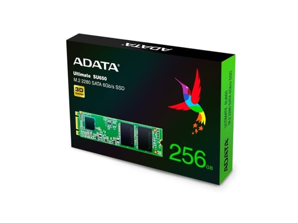 ADATA Ultimate SU650 - SSD - 256 GB - inbyggd - M.2 2280 - SATA 6Gb/s