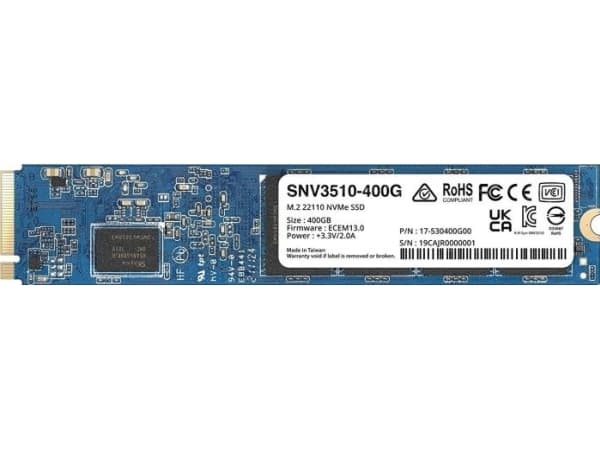 Synology SNV3510-400G - SSD - 400 GB - inbyggd - M.2 22110 - PCIe 3.0 x4 (NVMe)