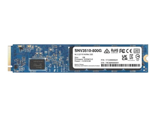 Synology SNV3510-400G - SSD - 400 GB - inbyggd - M.2 22110 - PCIe 3.0 x4 (NVMe)