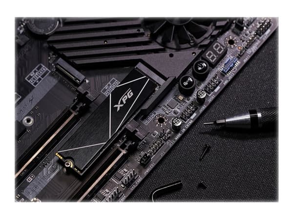 XPG GAMMIX S70 Blade - SSD - 1 TB - sisäinen - M.2 2280 - PCIe 4.0 x4 (NVMe) - 256-bittinen AES - integroitu jäähdytyselementti