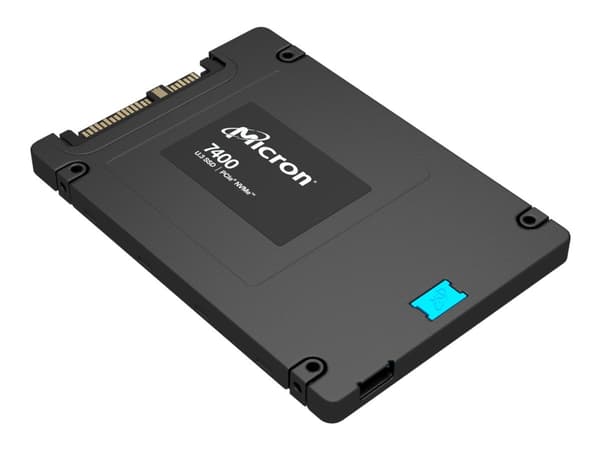 Micron 7400 PRO - SSD - 7.68 TB - inbyggd - 2.5" - U.3 PCIe 4.0 (NVMe)