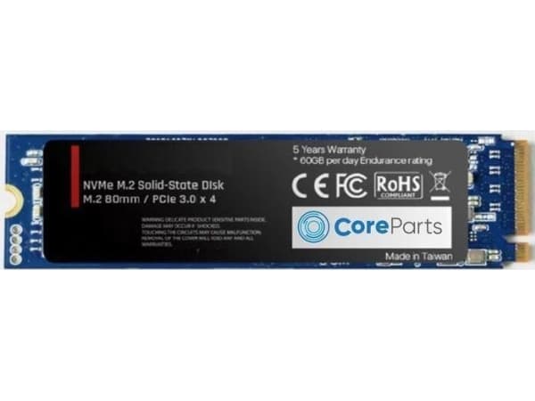CoreParts - SSD - 2 TB - 3D NAND, TLC, 5100/4600 read/write (MB/S), bulk packaging (plastic bag) - intern - M.2 2280 - PCIe 4.0 (NVMe)
