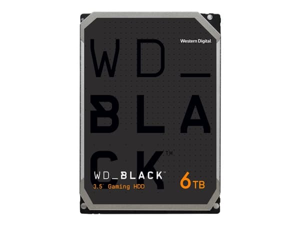 WD_BLACK WD6004FZWX - Hårddisk - 6 TB - intern - 3,5" - SATA 6Gb/s - 7200 rpm - buffert: 128 MB