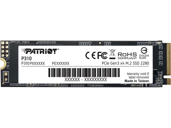 Patriot P310 - SSD - 480 GB - intern - M.2 2280 - PCIe 3.0 x4 (NVMe)