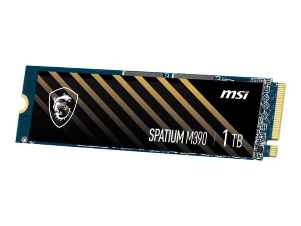 MSI SPATIUM M390 - SSD - krypterat - 1 TB - inbyggd - M.2 2280 - PCIe 3.0 x4 (NVMe) - 256 bitars AES
