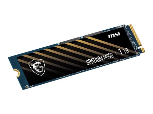 MSI SPATIUM M390 - SSD - krypterat - 1 TB - inbyggd - M.2 2280 - PCIe 3.0 x4 (NVMe) - 256 bitars AES