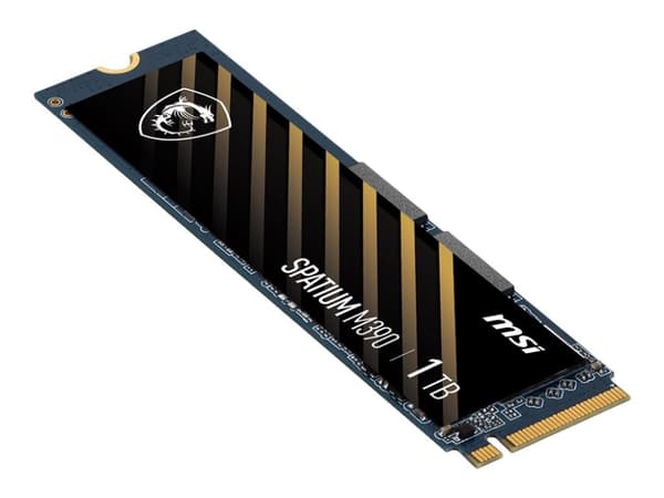 MSI SPATIUM M390 - SSD - krypterat - 1 TB - inbyggd - M.2 2280 - PCIe 3.0 x4 (NVMe) - 256 bitars AES