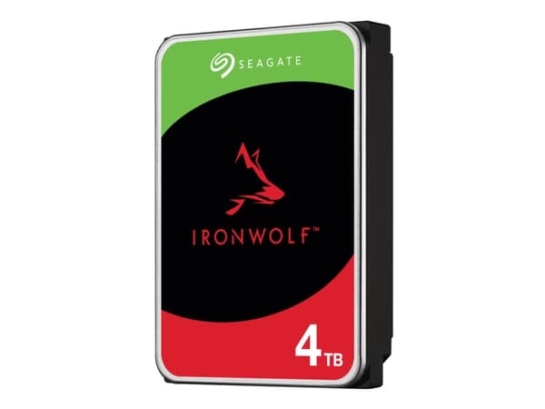 Seagate IronWolf ST4000VN006 - Hårddisk - 4 TB - inbyggd - SATA 6Gb/s - 5400 rpm - buffert: 256 MB - med 3 års Seagate Rescue Data Recovery