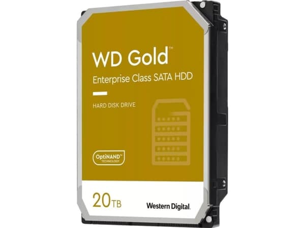 WD Gold WD201KRYZ - Hårddisk - 20 TB - intern - 3,5" - SATA 6Gb/s - 7200 rpm - buffert: 512 MB