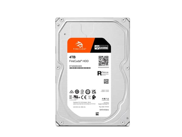 Seagate FireCuda ST4000DXA05 - Kiintolevy - 4 TB - sisäinen - 3,5" - SATA 6Gb/s - 7200 rpm - puskuri: 256 MB - med 3 års Seagate Rescue Data Recovery