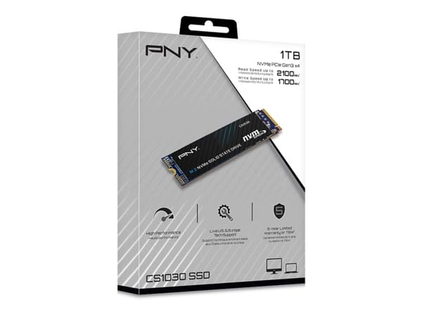 PNY CS1030 - SSD - 1 TB - intern - M.2 2280 - PCIe 3.0 x4 (NVMe)