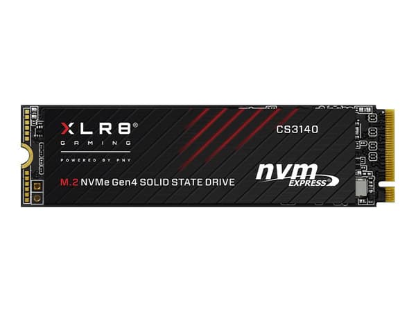PNY XLR8 CS3140 - SSD-levy - 4 TB - sisäinen - M.2 2280 - PCIe 4.0 x4 (NVMe) - 256-bittinen AES - integroitu jäähdytyselementti