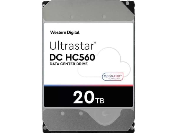 WD Ultrastar DC HC560 - Harddisk - 20 TB - intern - 3,5" - SATA 6 Gb/s - 7200 rpm - buffer: 512 MB
