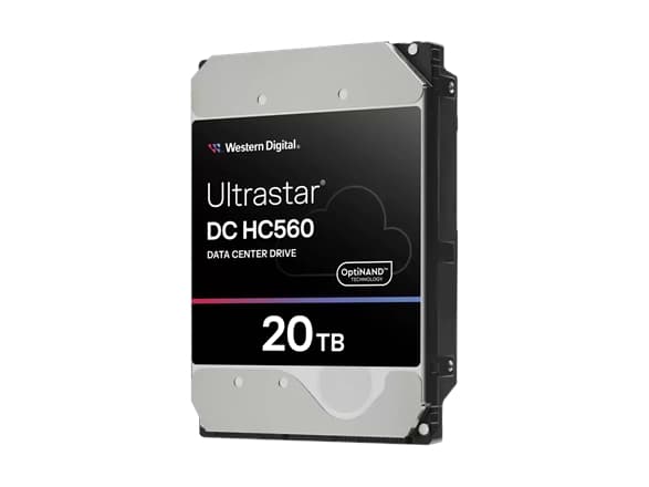 WD Ultrastar DC HC560 - Harddisk - 20 TB - intern - 3,5" - SATA 6 Gb/s - 7200 rpm - buffer: 512 MB