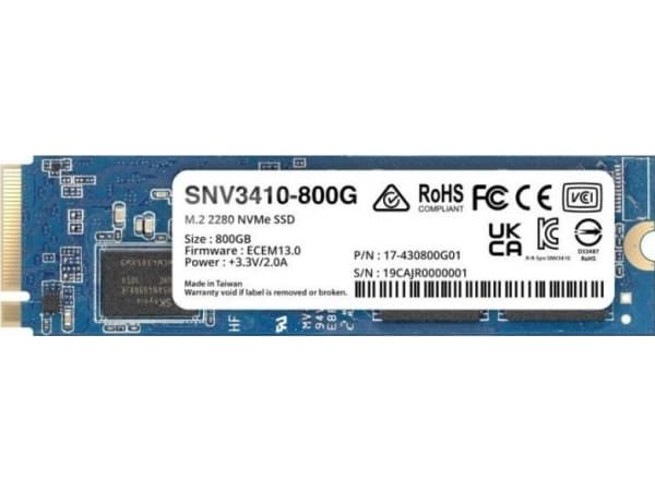 Synology SNV3410 - SSD - 800 GB - intern - M.2 2280 - PCIe 3.0 x4 (NVMe)