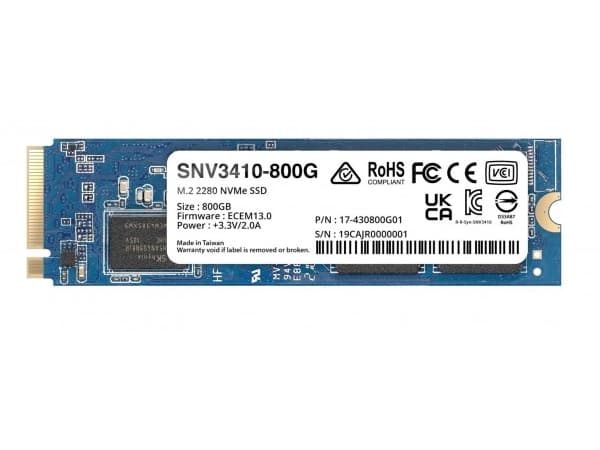 Synology SNV3410 - SSD - 800 GB - intern - M.2 2280 - PCIe 3.0 x4 (NVMe)