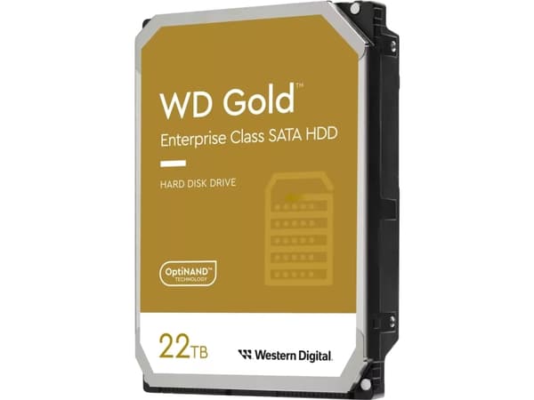 WD Gold WD221KRYZ - Harddisk - Enterprise - 22 TB - intern - 3.5" - SATA 6Gb/s - 7200 rpm - buffer: 512 MB