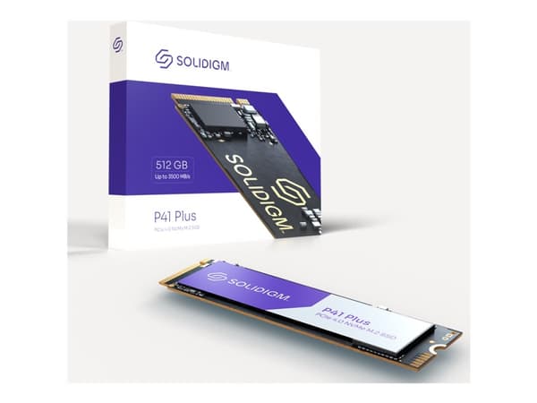 Solidigm P41 Plus Series - SSD - 512 GB - intern - M.2 2280 - PCIe 4.0 x4 (NVMe)