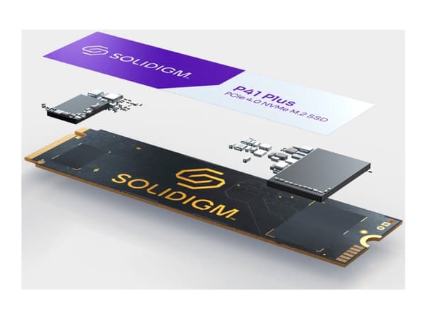 Solidigm P41 Plus Series - SSD - 512 GB - intern - M.2 2280 - PCIe 4.0 x4 (NVMe)