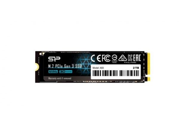 SILICON POWER A60 - SSD - 2 TB - intern - M.2 2280 - PCIe 3.0 x4 (NVMe)