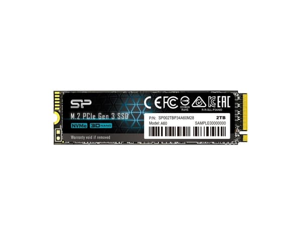 SILICON POWER A60 - SSD - 2 TB - intern - M.2 2280 - PCIe 3.0 x4 (NVMe)