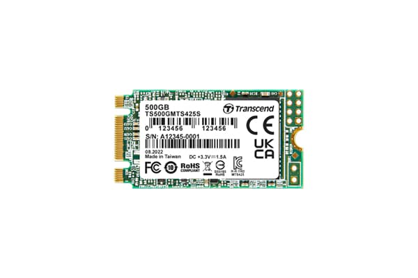 Transcend MTS425S - SSD - 500 GB - inbyggd - M.2 2242 - SATA 6Gb/s