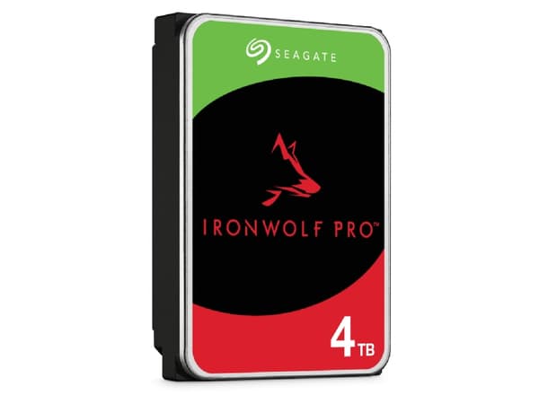 Seagate IronWolf Pro ST4000NT001 - Kiintolevy - 4 TB - sisäinen - 3,5" - SATA 6Gb/s - 7200 rpm - puskuri: 256 MB - 3 vuoden Seagate Rescue Data Recov