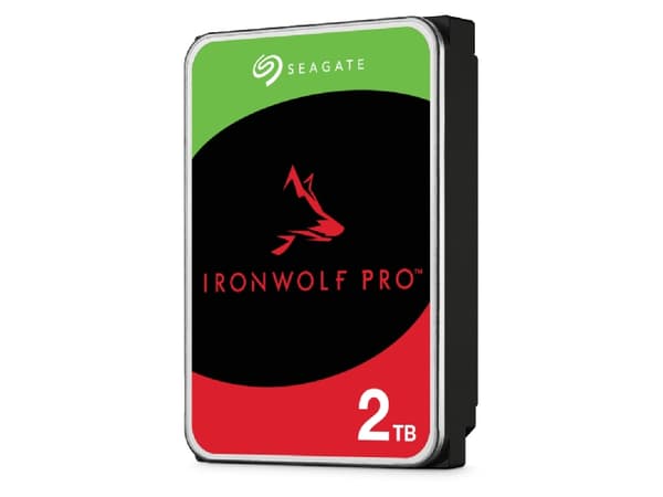 Seagate IronWolf Pro ST2000NT001 - Hårddisk - 2 TB - intern - 3,5" - SATA 6Gb/s - 7200 rpm - buffert: 256 MB - med 3 års Seagate Rescue Data Recovery