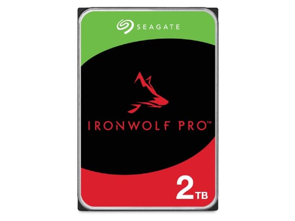 Seagate IronWolf Pro ST2000NT001 - Hårddisk - 2 TB - intern - 3,5" - SATA 6Gb/s - 7200 rpm - buffert: 256 MB - med 3 års Seagate Rescue Data Recovery