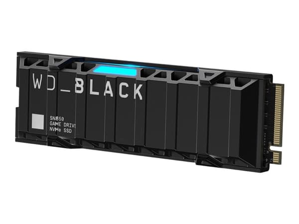 WD Black SN850 NVMe SSD WDBBKW0010BBK - SSD - 1 TB - inbyggd - M.2 2280 - PCIe 4.0 x4 (NVMe) - integrerad kylfläns - för Sony PlayStation 5