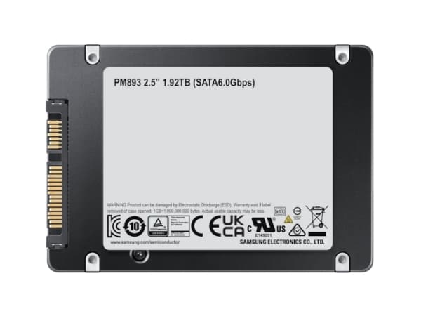Samsung PM893, 1920 GB, 2,5", 550 MB/s, 6 Gbit/s