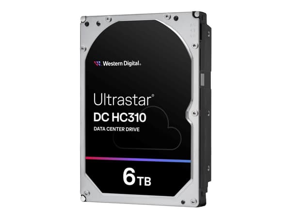 WD Ultrastar DC HC310 HUS726T6TALE6L4 - Hårddisk - 6 TB - intern - 3,5" - SATA 6Gb/s - 7200 rpm - buffert: 256 MB
