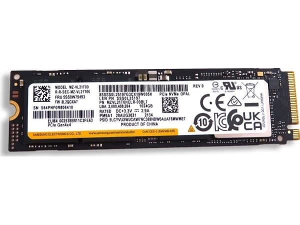 Lenovo SSD M.2 2280 PCIe NVMe 1TB OPAL 2.0 FRU SSD M.2 2280 SSD M.2 2280