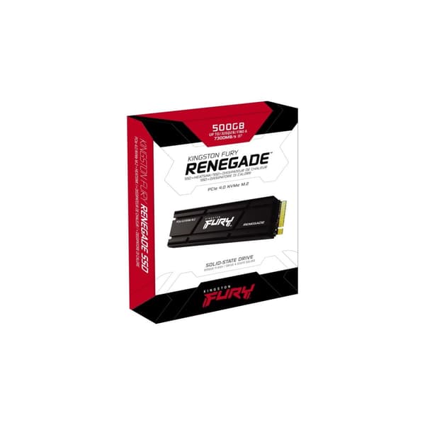 Kingston | FURY Renegade - SSD - 500GB - intern - M.2 2280 - PCIe 4.0 x4 (NVMe) | Integreret kylfläns