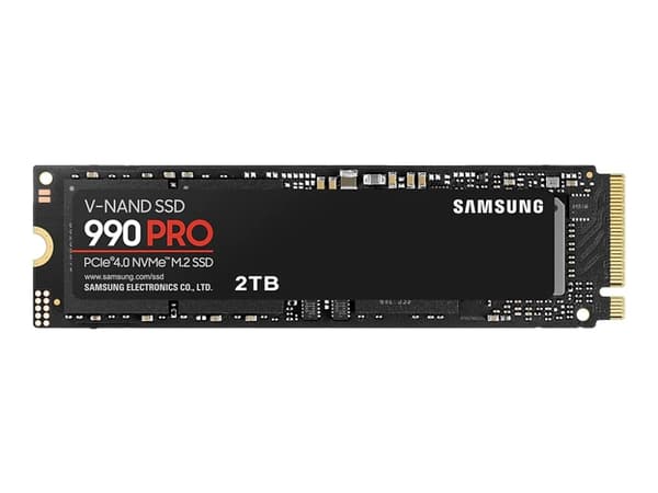 Samsung 990 PRO MZ-V9P2T0BW - SSD - kryptert - 2 TB - intern - M.2 2280 - PCIe 4.0 x4 (NVMe) - 256-bit AES - TCG Opal Encryption 2.0