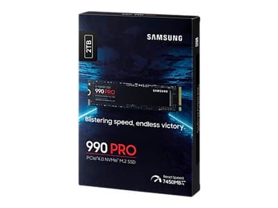 Samsung 990 PRO MZ-V9P2T0BW - SSD - kryptert - 2 TB - intern - M.2 2280 - PCIe 4.0 x4 (NVMe) - 256-bit AES - TCG Opal Encryption 2.0