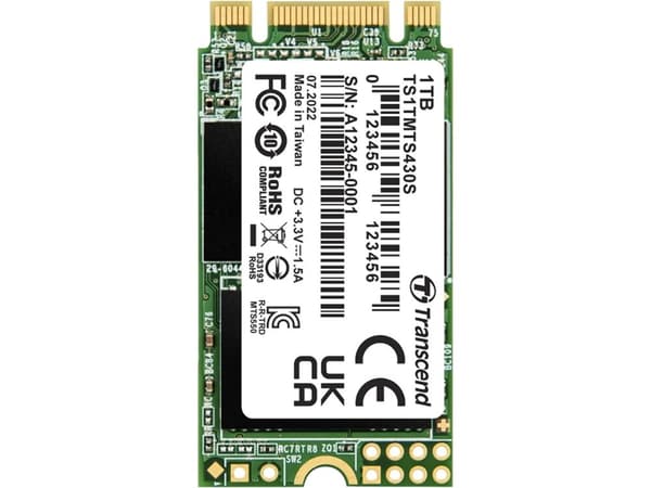 Transcend 430S - SSD - 1 TB - intern - M.2 2242 - SATA 6Gb/s