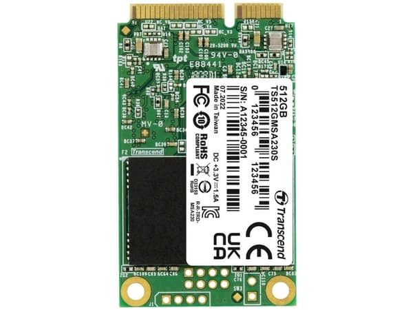 Transcend MSATA 230S, 512 GB, mSATA