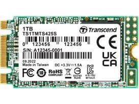 Transcend MTS425S - SSD - 1 TB - inbyggd - M.2 2242 - SATA 6Gb/s
