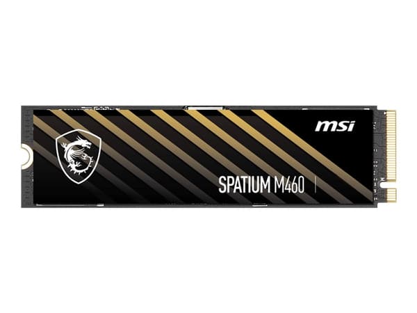MSI SPATIUM M460 - SSD - kryptert - 1 TB - intern - M.2 2280 - PCIe 4.0 x4 (NVMe)