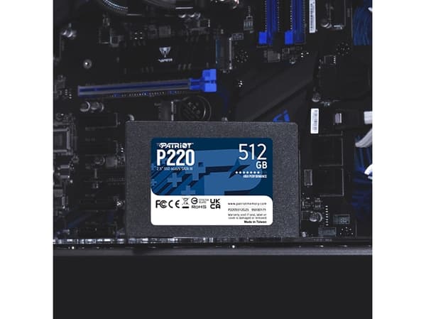 Patriot P220 - SSD - 512 GB - intern - 2.5" - SATA 3Gb/s