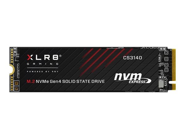 PNY XLR8 CS3140 - SSD - 8 TB - intern - M.2 2280 - PCIe 4.0 x4 (NVMe) - 256-bit AES - integrert kjøle
